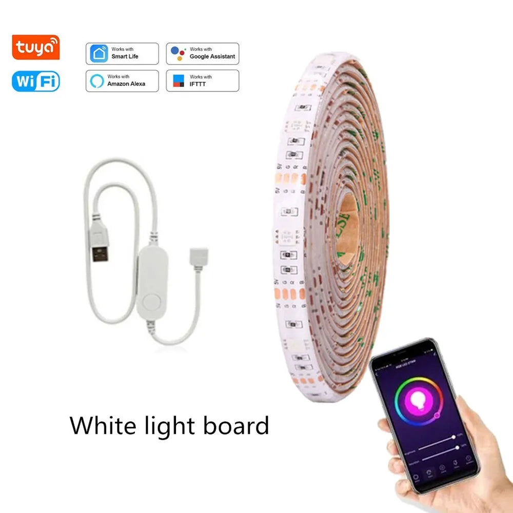 Bluetooth Usb Led Strip 5V Rgb Flexible Led Light 1M 2M 3M 5M SMD 5050 for HDTV TV Backlight Lights Strips Waterproof Neon Lamp
