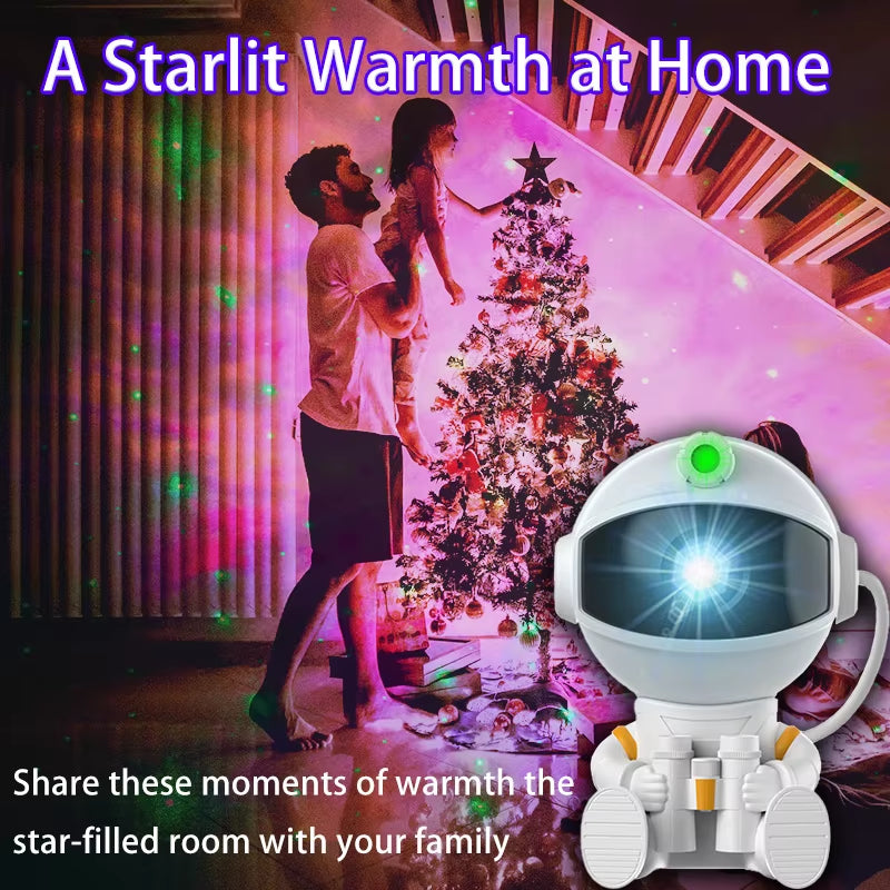 Astronaut Projector Galaxy Starry Night Lights for Bedroom LED Nebula Lamp Decoration Child Adult Holiday Gift